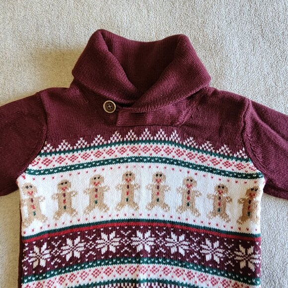 Baby Boy Gingerbread Man Sweater size 12-18 months - Picture 3 of 4